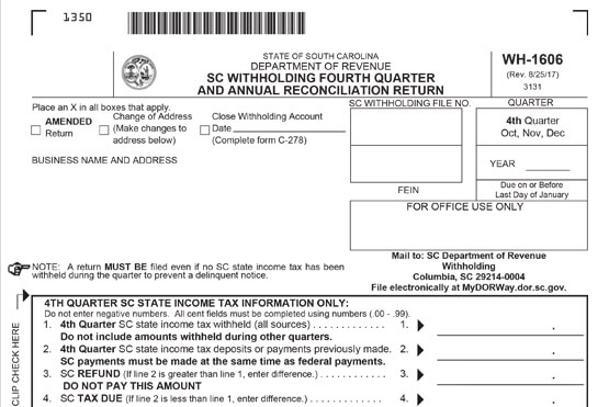 Quarterly Withholding Details